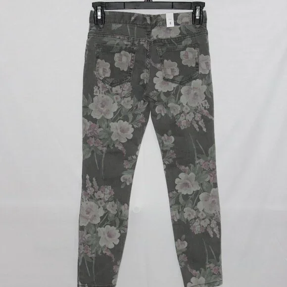 The Children's Place Gray Floral Jeggings - Picture 5 of 9